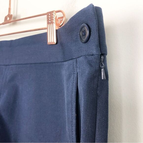 LILLY PULITZER | Sloane True Navy Blue Solid Side Button Shorts Women’s Size 8 - Picture 4 of 11